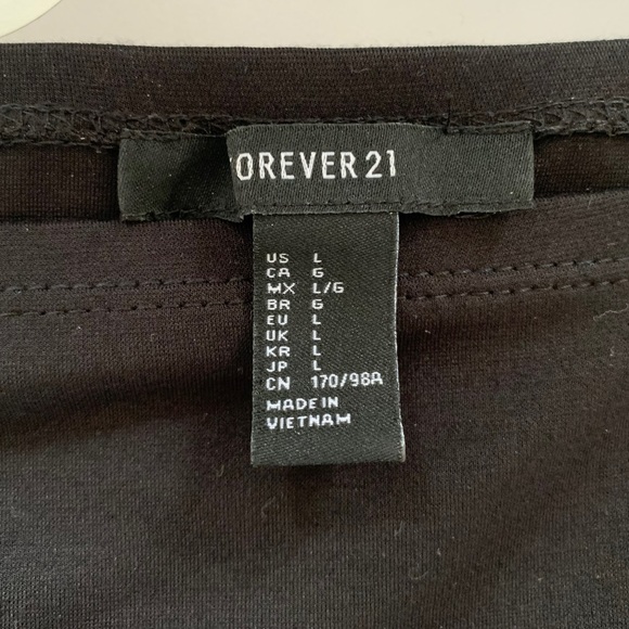 Forever 21 black off the shoulder dress L - Picture 4 of 5